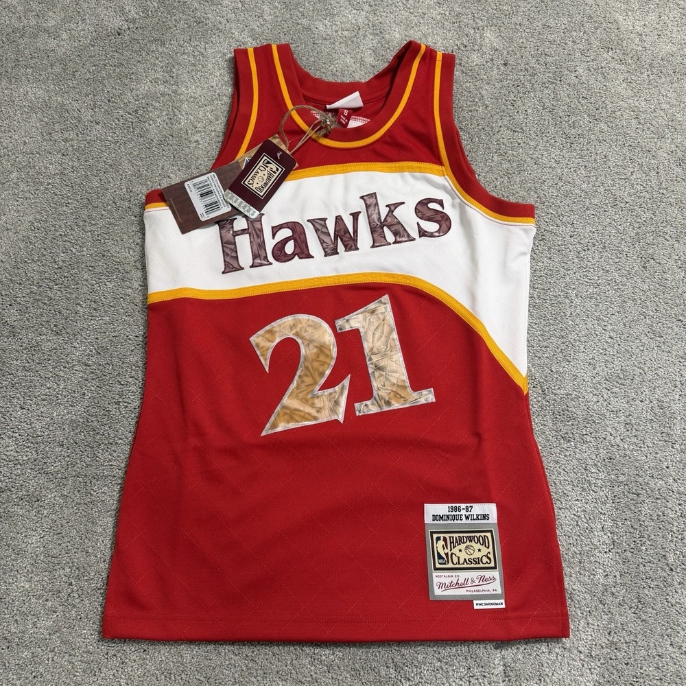 Mitchell & Ness Dominique Wilkins Atlanta Hawks Jersey Mens S Diamond 75th Anv